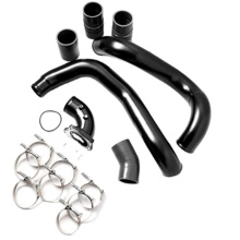 GXP Gloss Black Intercooler Pipe & High Flow Intake Elbow Kit Compatible with 2005-2007 Ford 6.0 Powerstroke Diesel F250 F350 6.